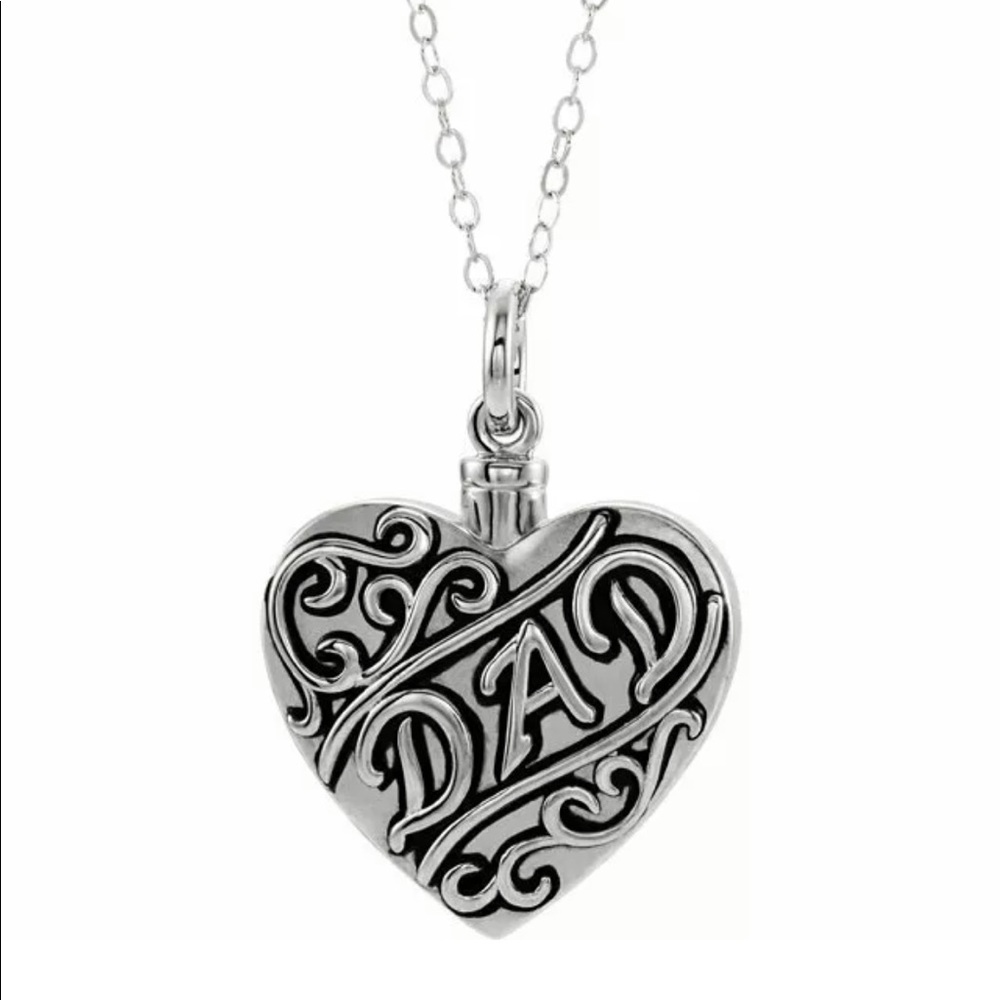 Silver “Dad” Ash Holder Necklace